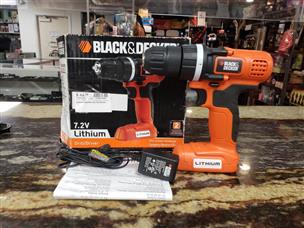 BLACK & DECKER LDX172 7.2 Volt Drill Keyless Chuck Cordless No Charger Tool  Only